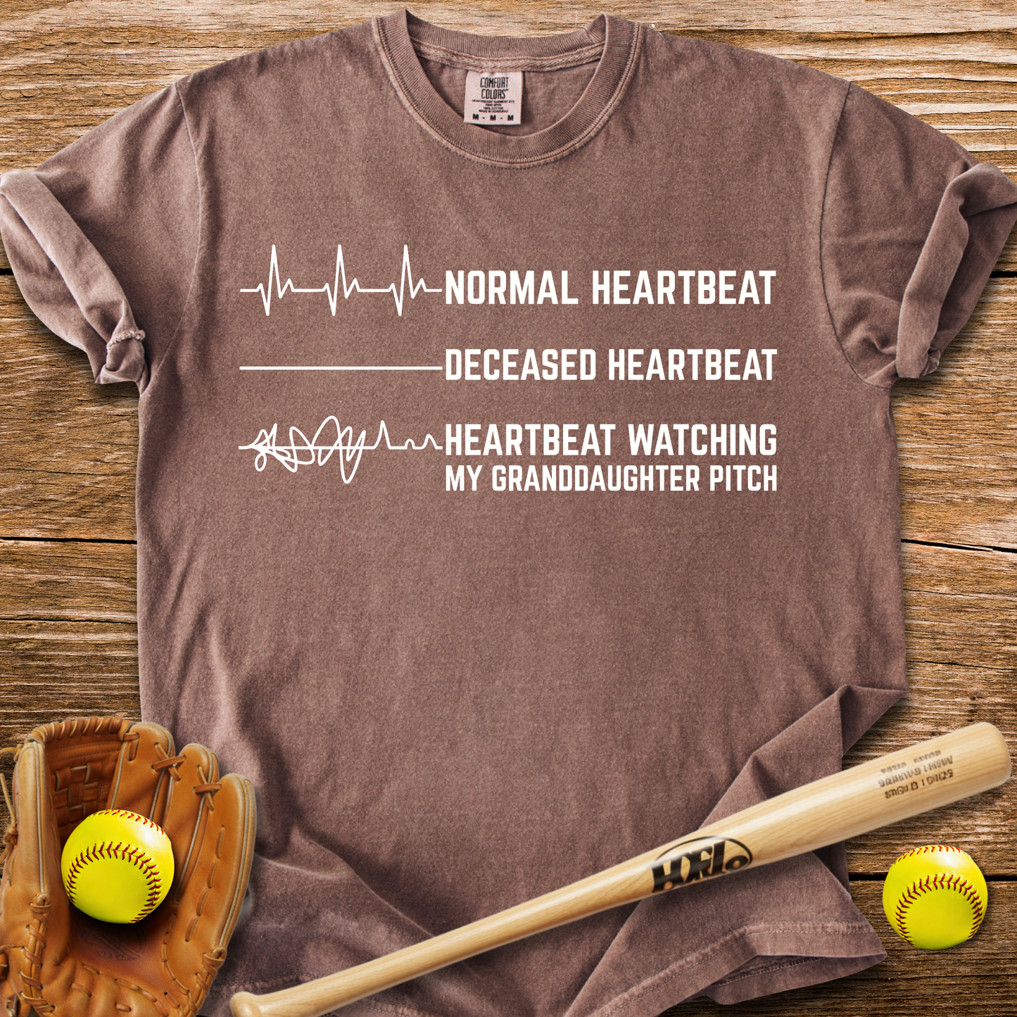 Granddaughter's Pitch Flatlines Me T-Shirt