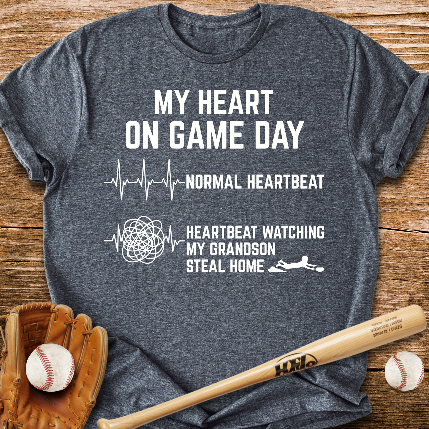 Grandson Steal Races My Heart T-Shirt