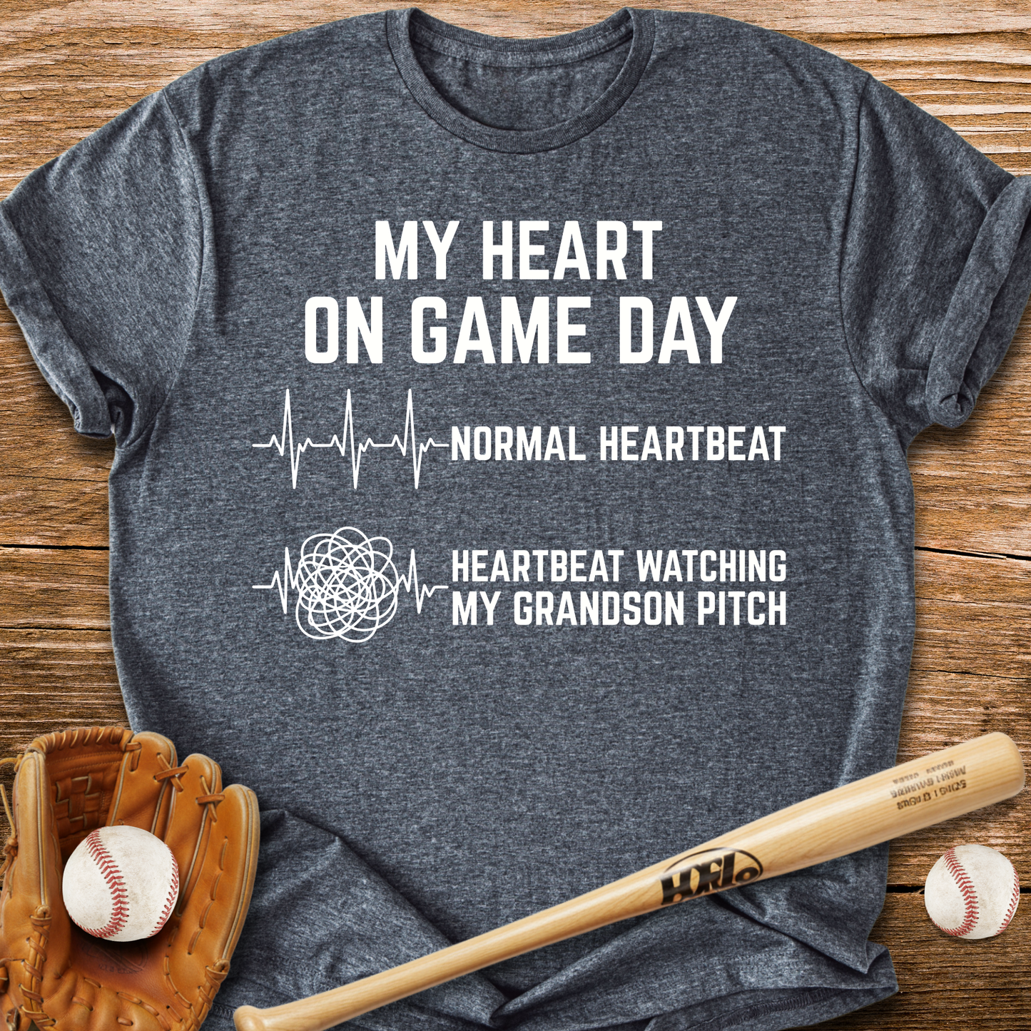 Grandson Pitch Races My Heart T-Shirt