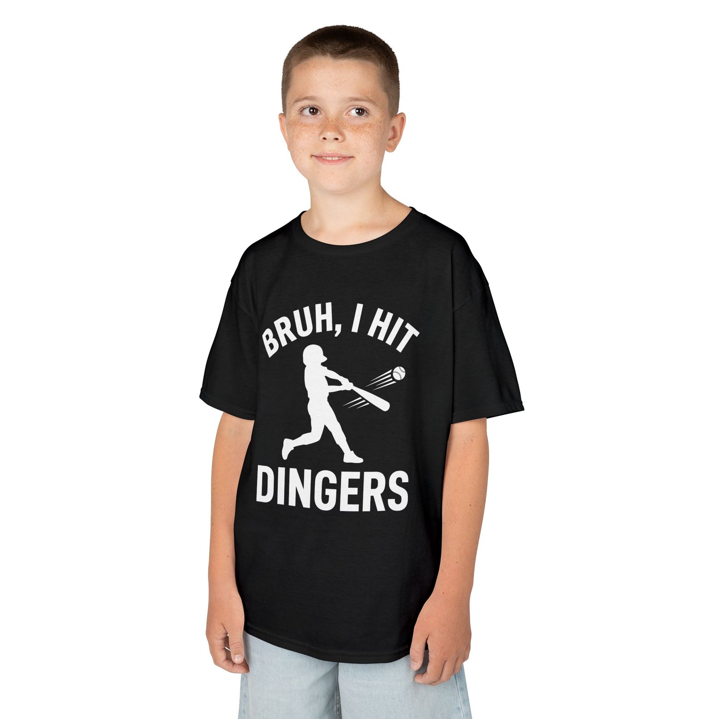 Bruh I Hit Dingers Kids T-shirt