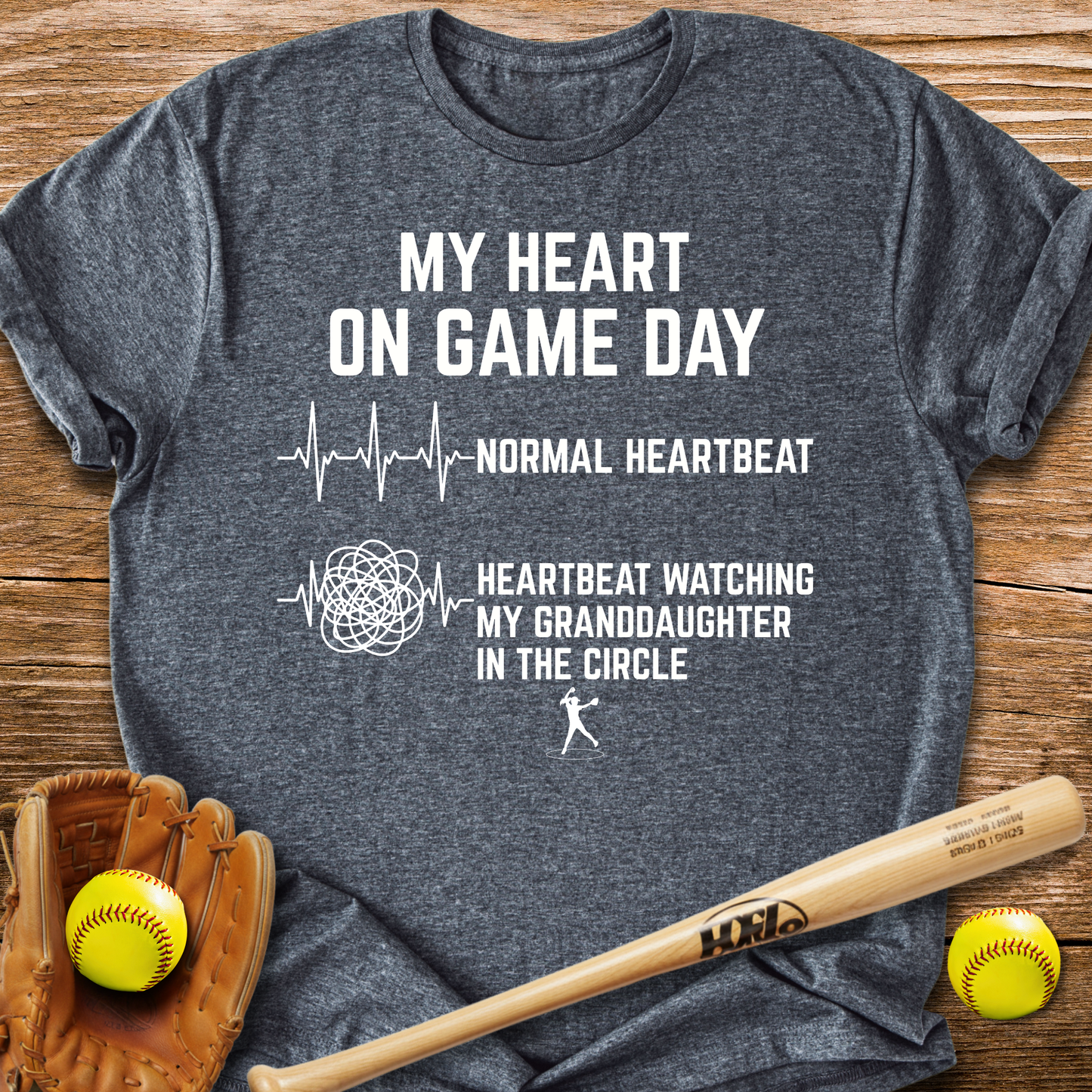 Granddaughter Circle Races My Heart T-Shirt