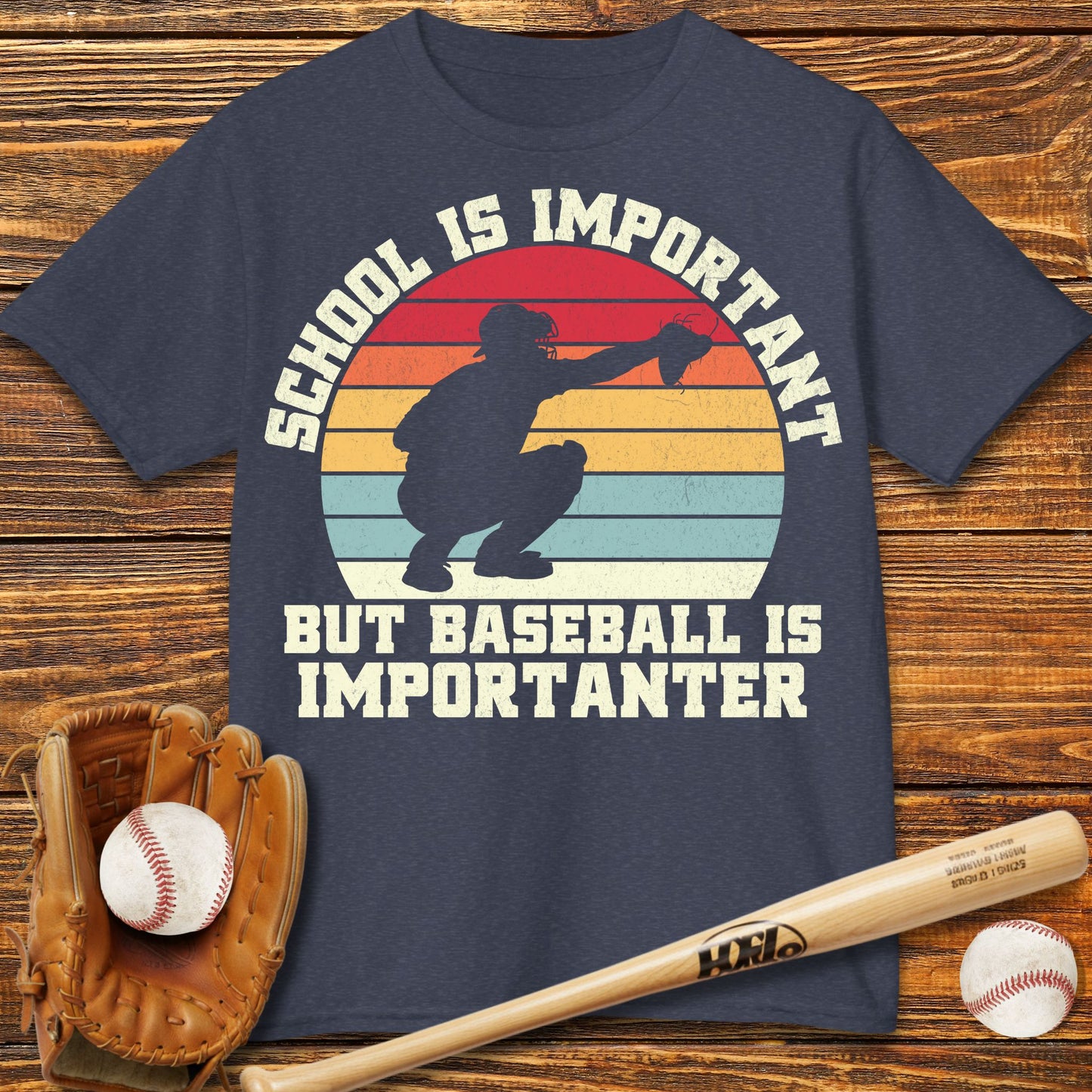 Baseball Is Importanter Kids T-Shirt