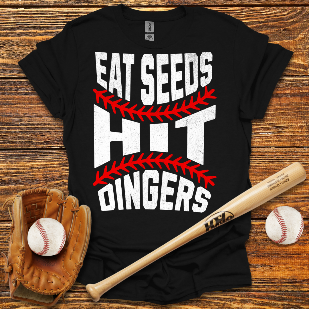 Eat Seeds Hit Dingers Tee