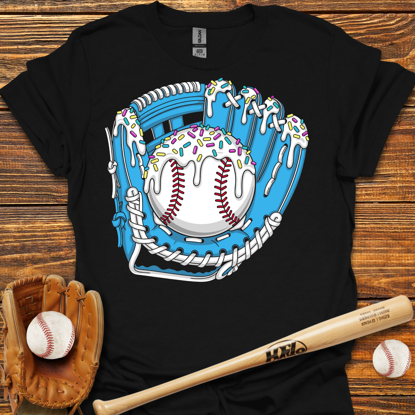 Drip Baseball Glove Tee