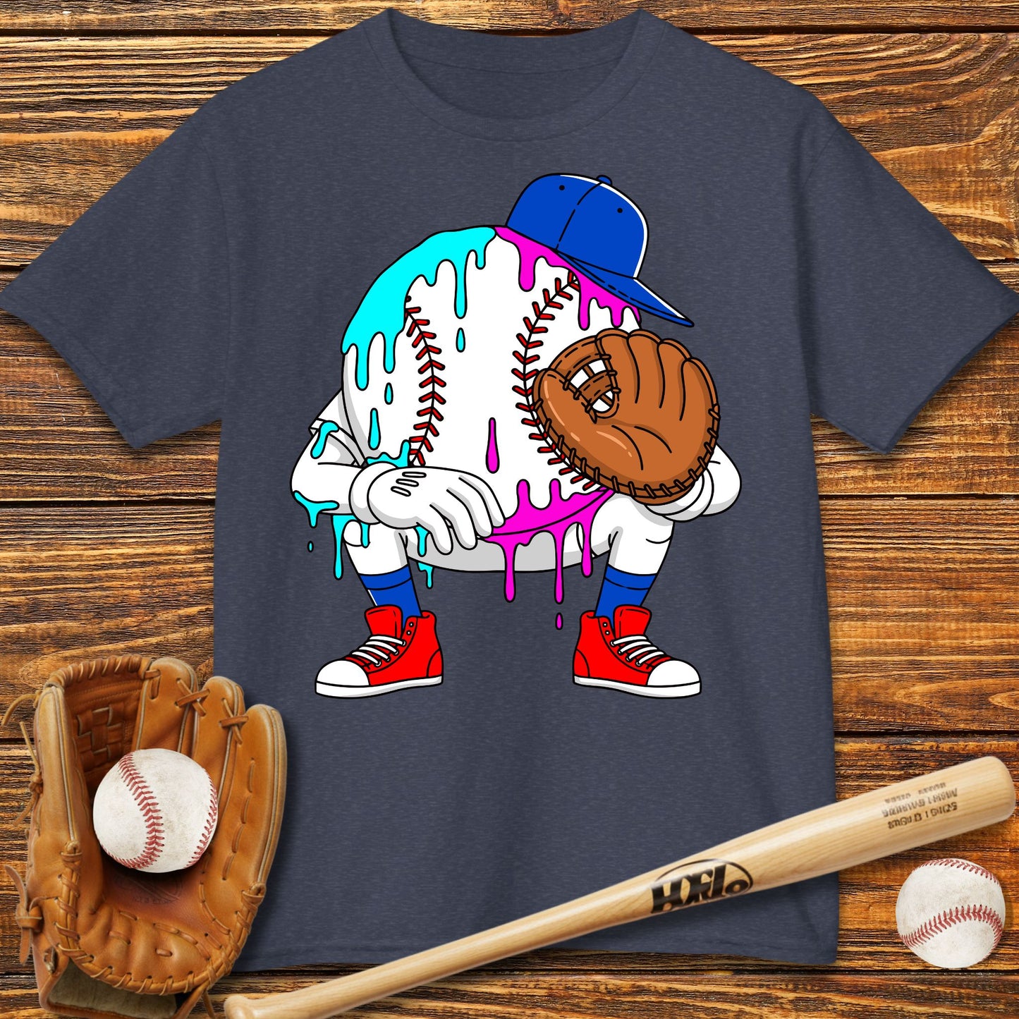 Baseball Catcher Kids T-Shirt