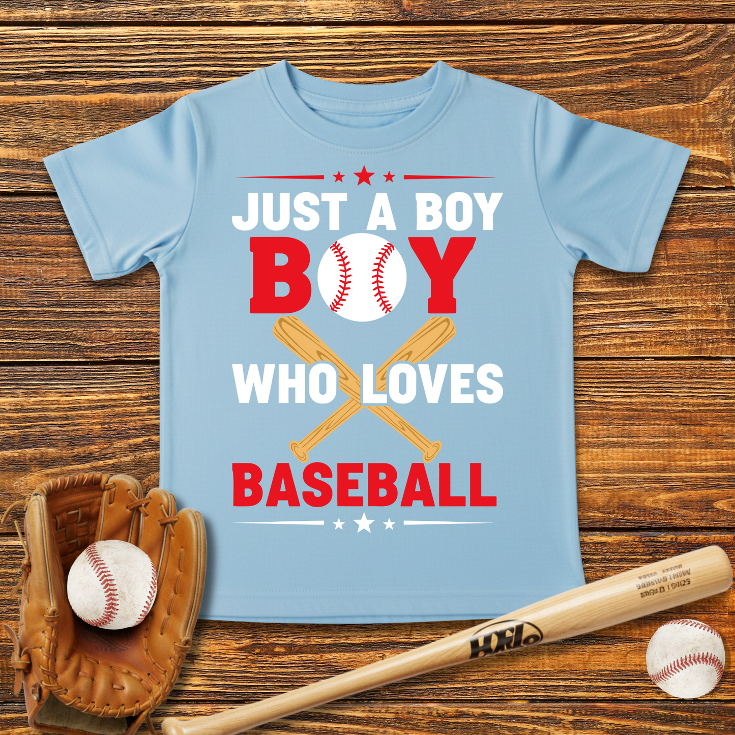 Boy Who Loves Baseball Infant Baby T-Shirt