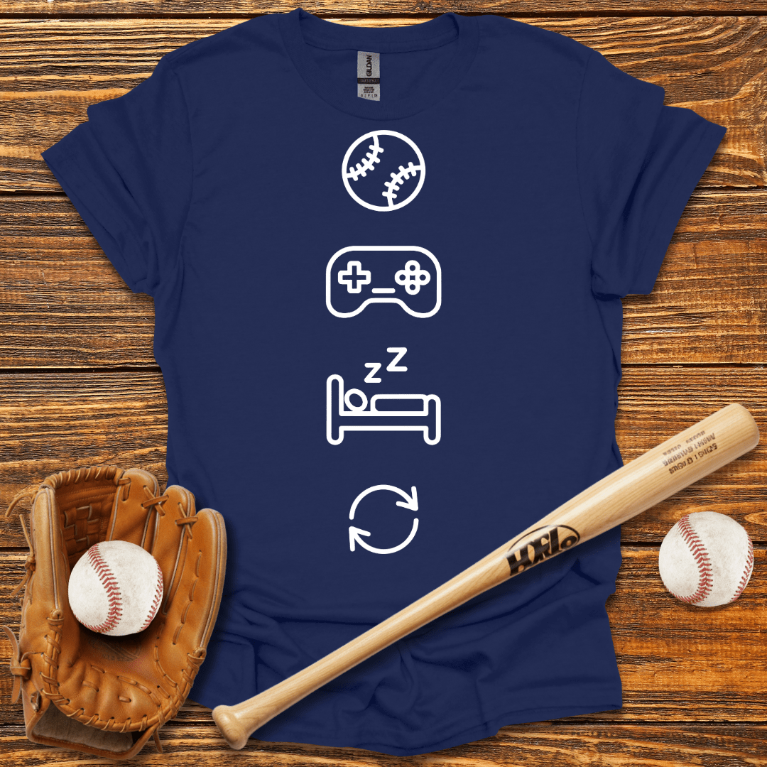 Gaming Sleep Repeat Tee