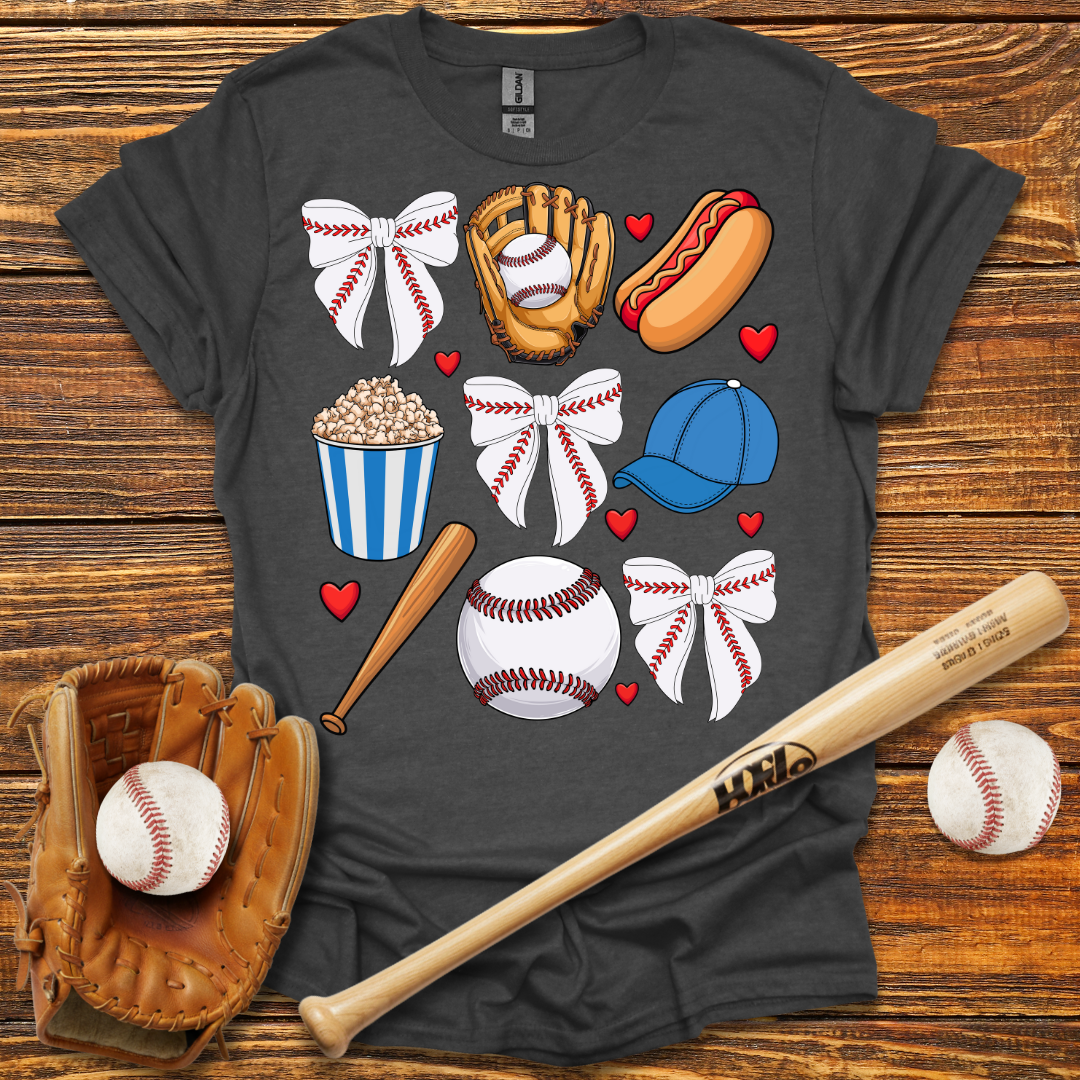 Blue Coquette Bow Tee