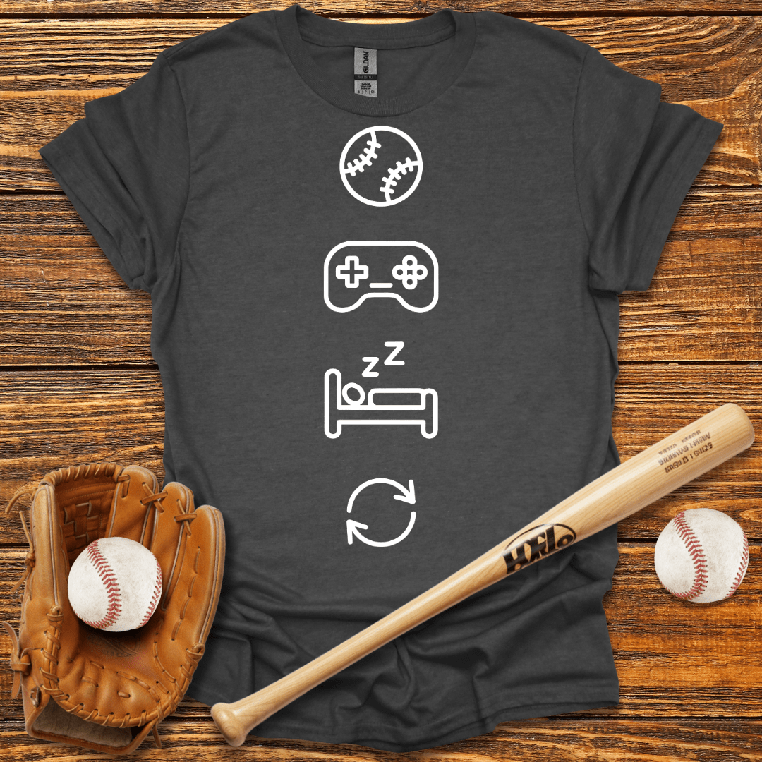 Gaming Sleep Repeat Tee