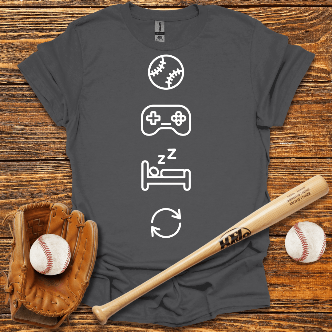 Gaming Sleep Repeat Tee