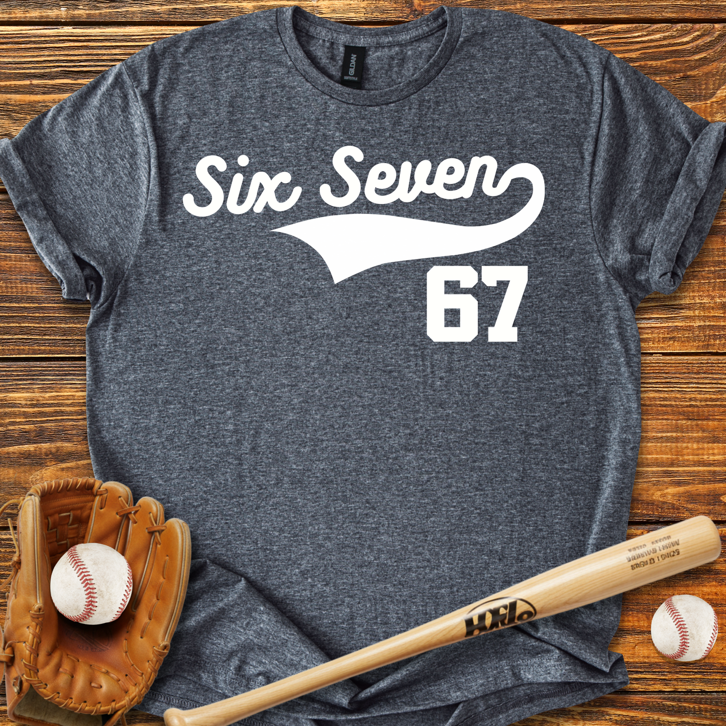67 Baseball Style Adult T-Shirt