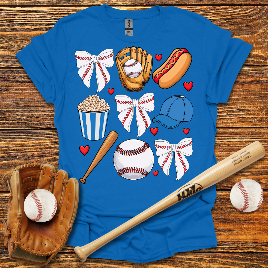 Blue Coquette Bow Tee