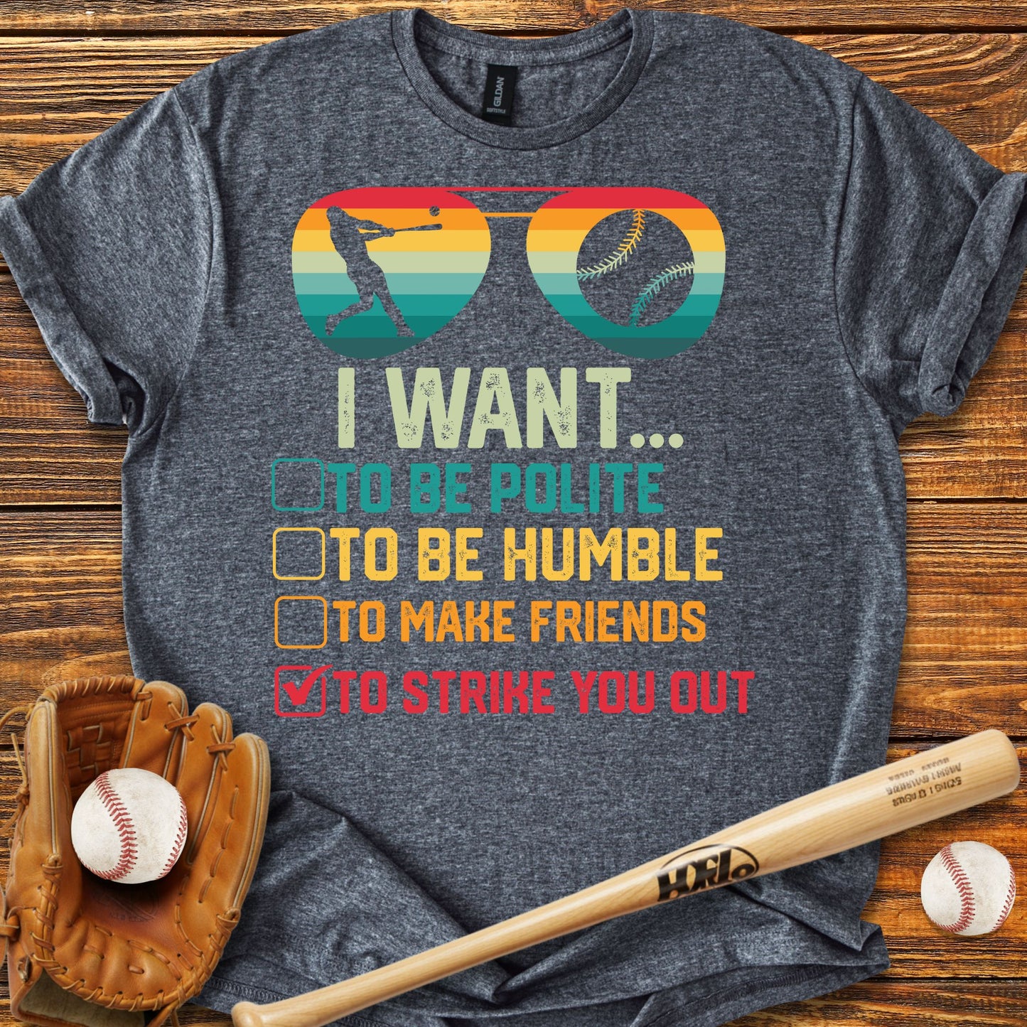 Strike You Out Adult T-Shirt