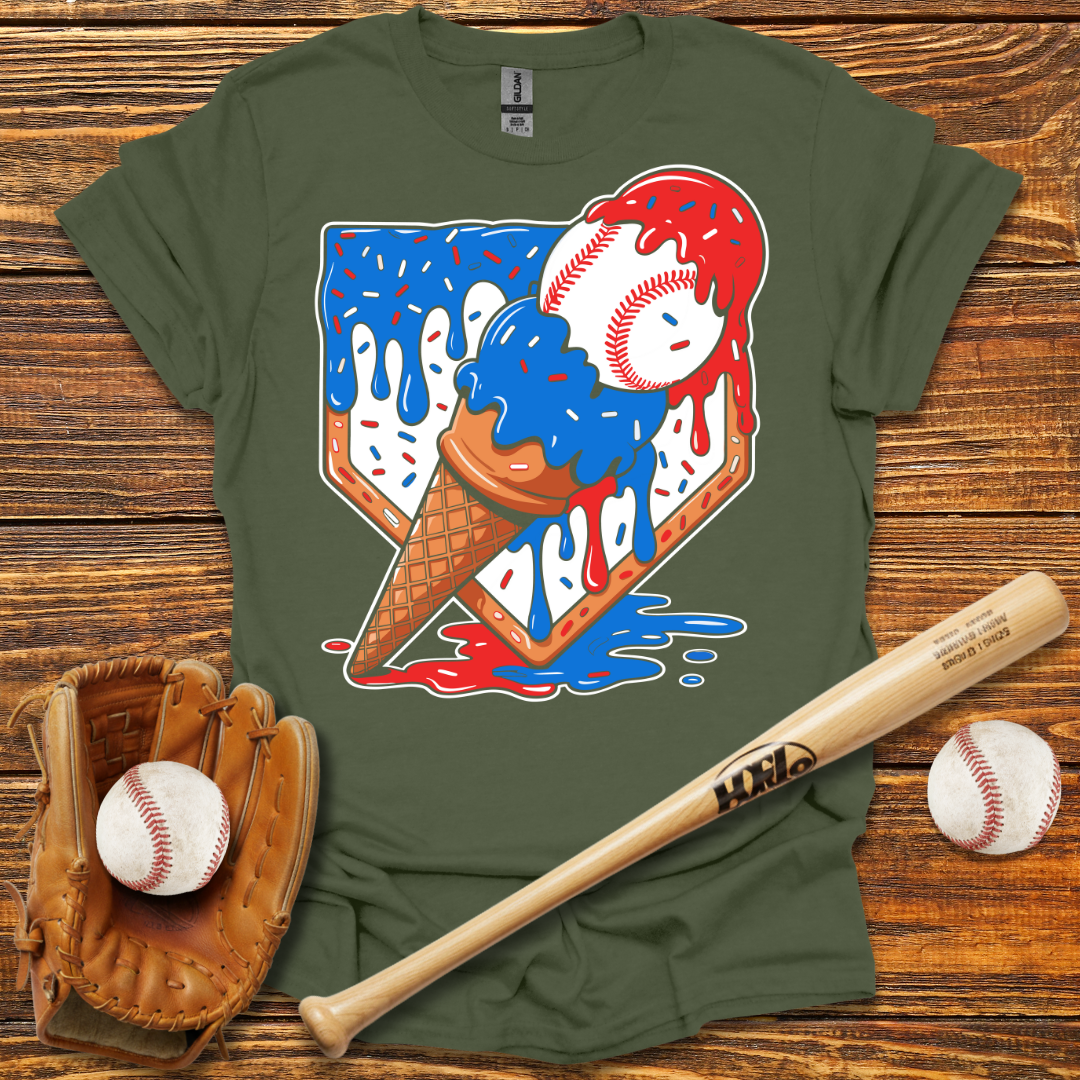 USA Ice Cream Drip Tee