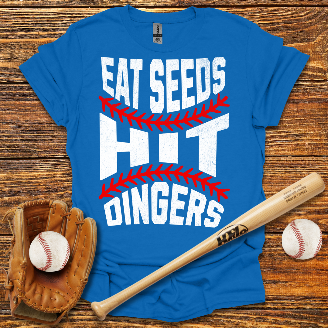 Eat Seeds Hit Dingers Tee