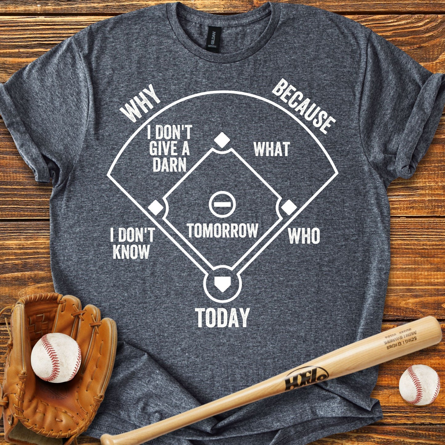 Who's on First Adult T-shirt