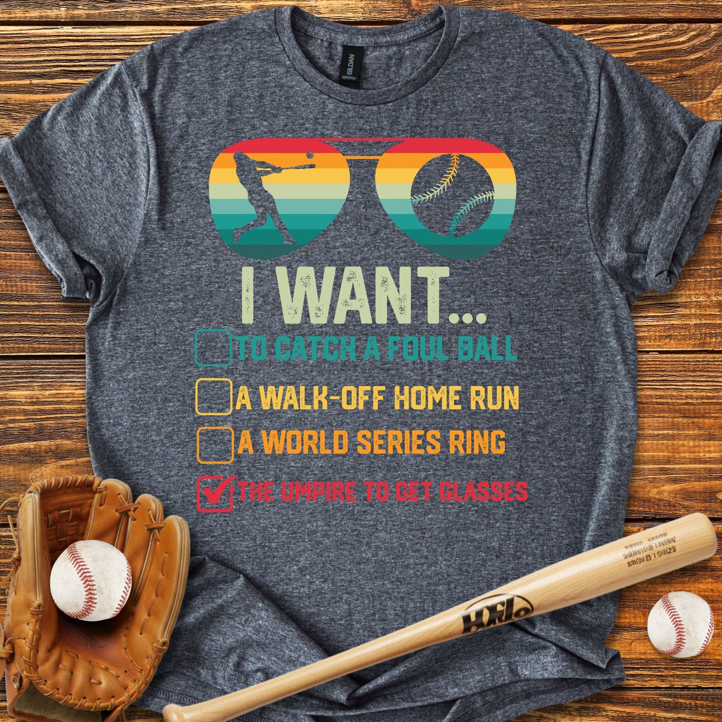 Umpire Get Glasses Adult T-Shirt