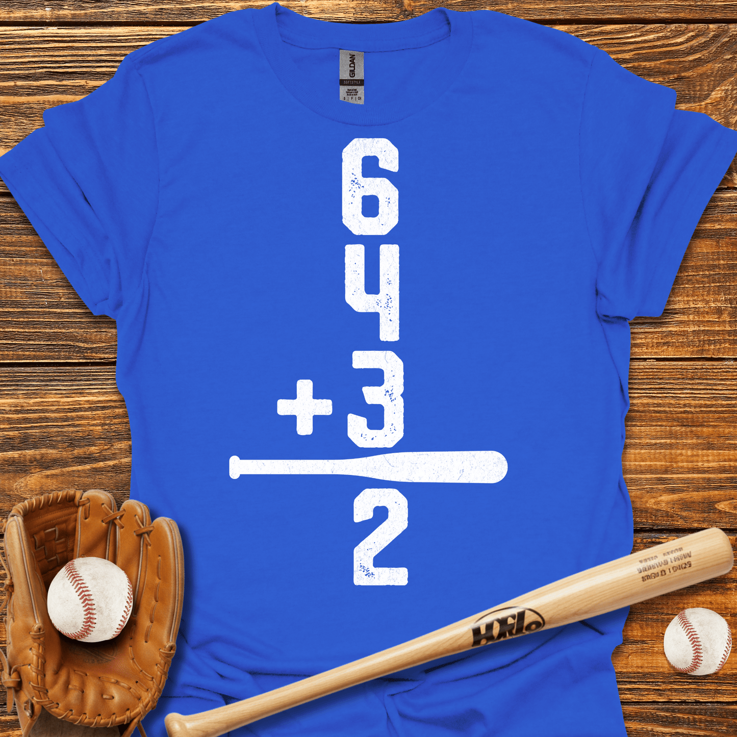 6 4 3 2 Double Play T-Shirt - HomeRun PrintsT-Shirt