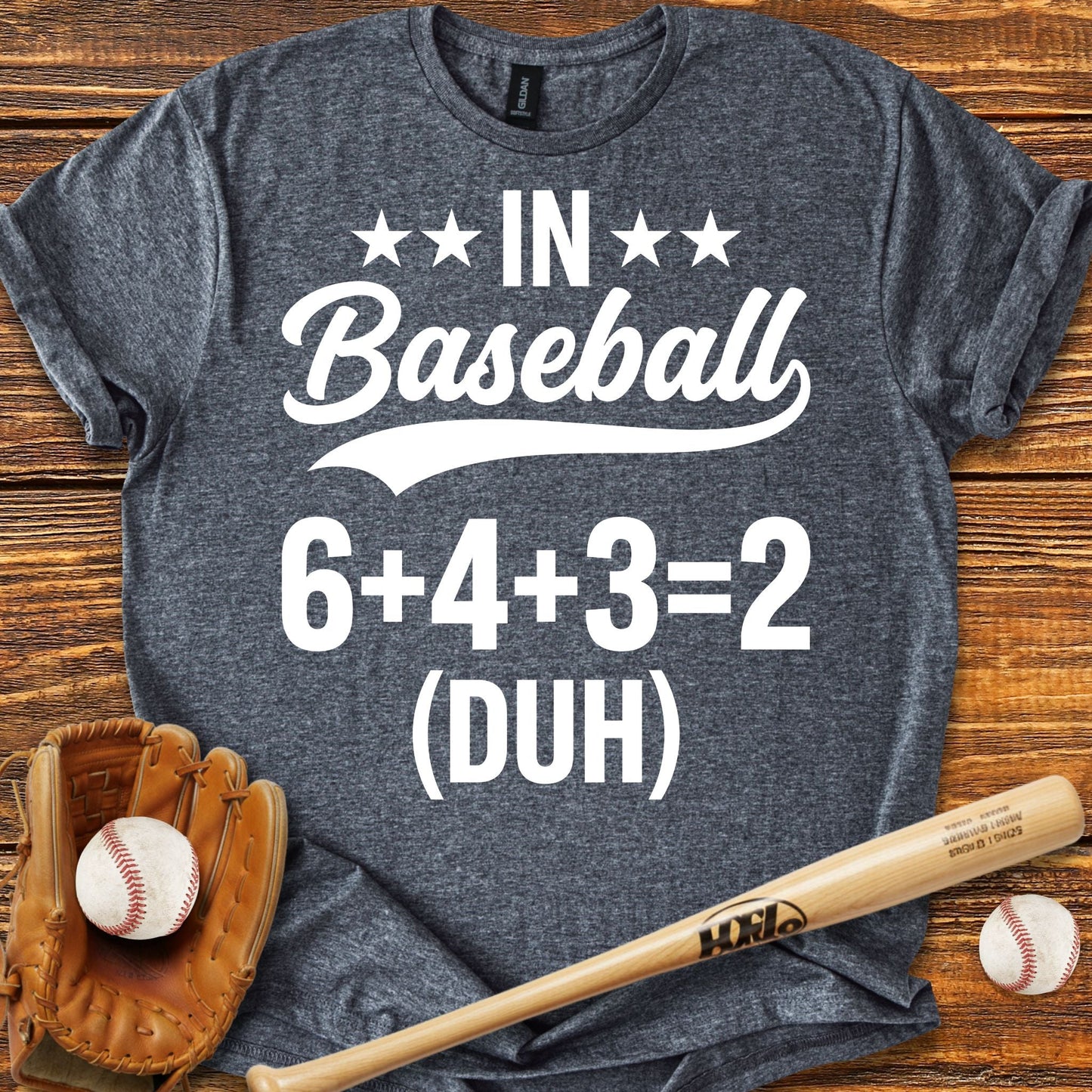 6 4 3 2 Double Play T-shirt - HomeRun PrintsT-Shirt