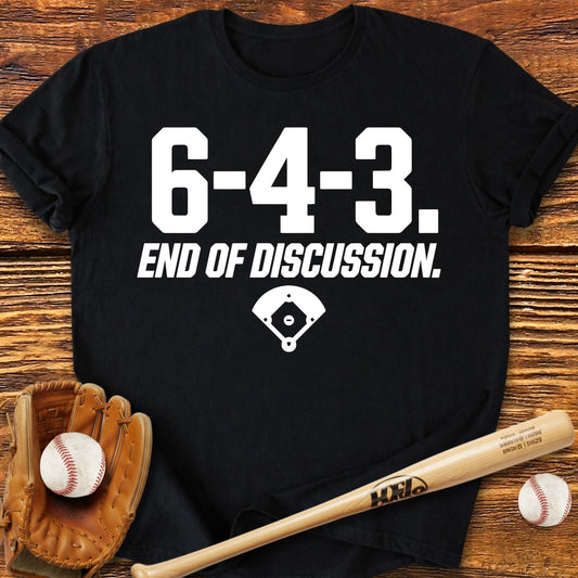 6 - 4 - 3 End Double Play T-Shirt - HomeRun PrintsT-Shirt