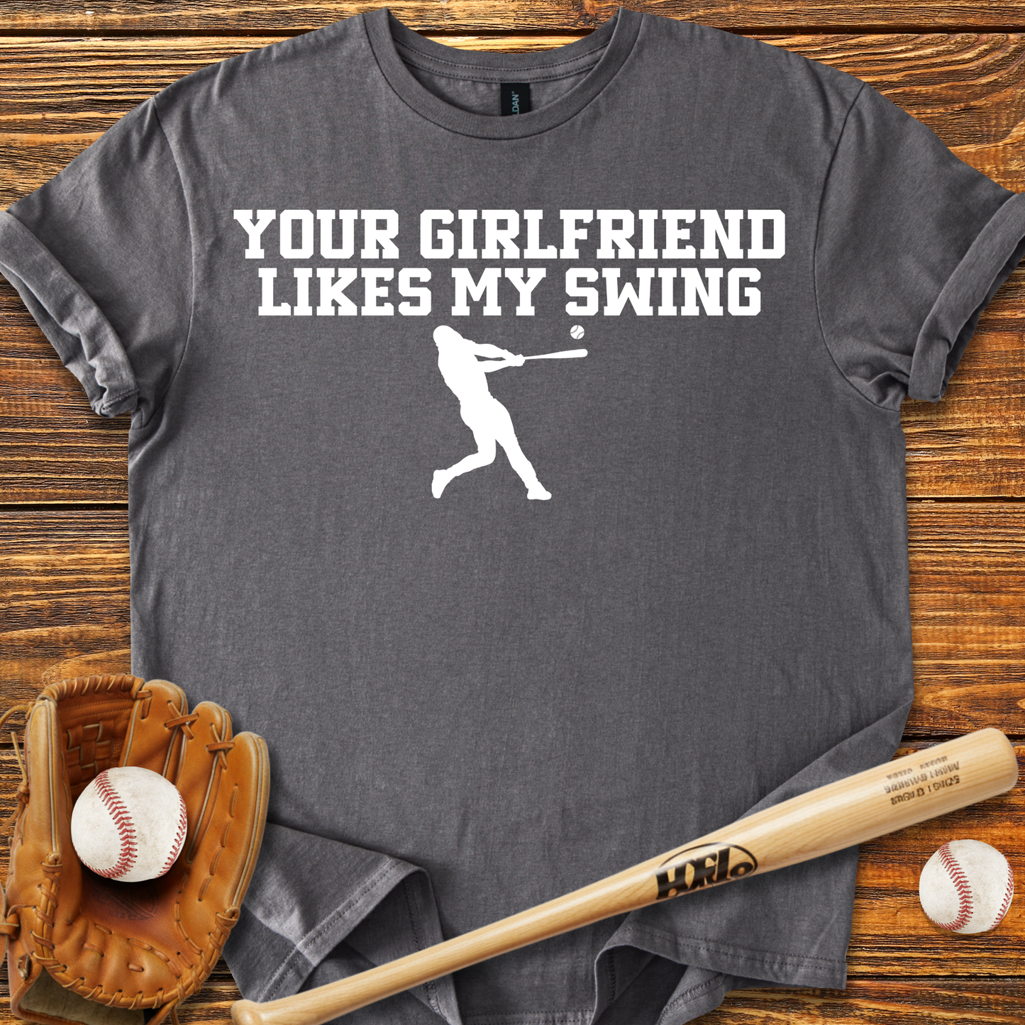 Your Girlfriend Likes My Swing Adult T-Shirt