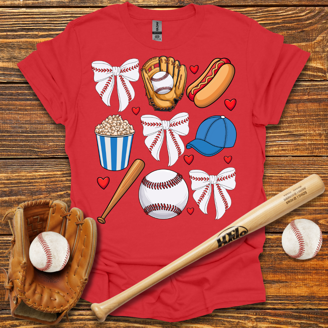 Blue Coquette Bow Tee