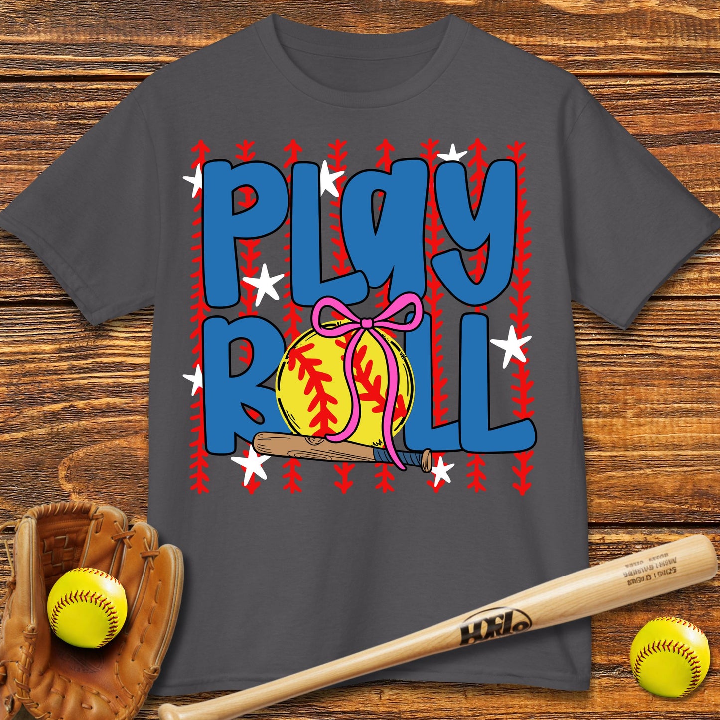 Play Ball Softball Kids T-shirt