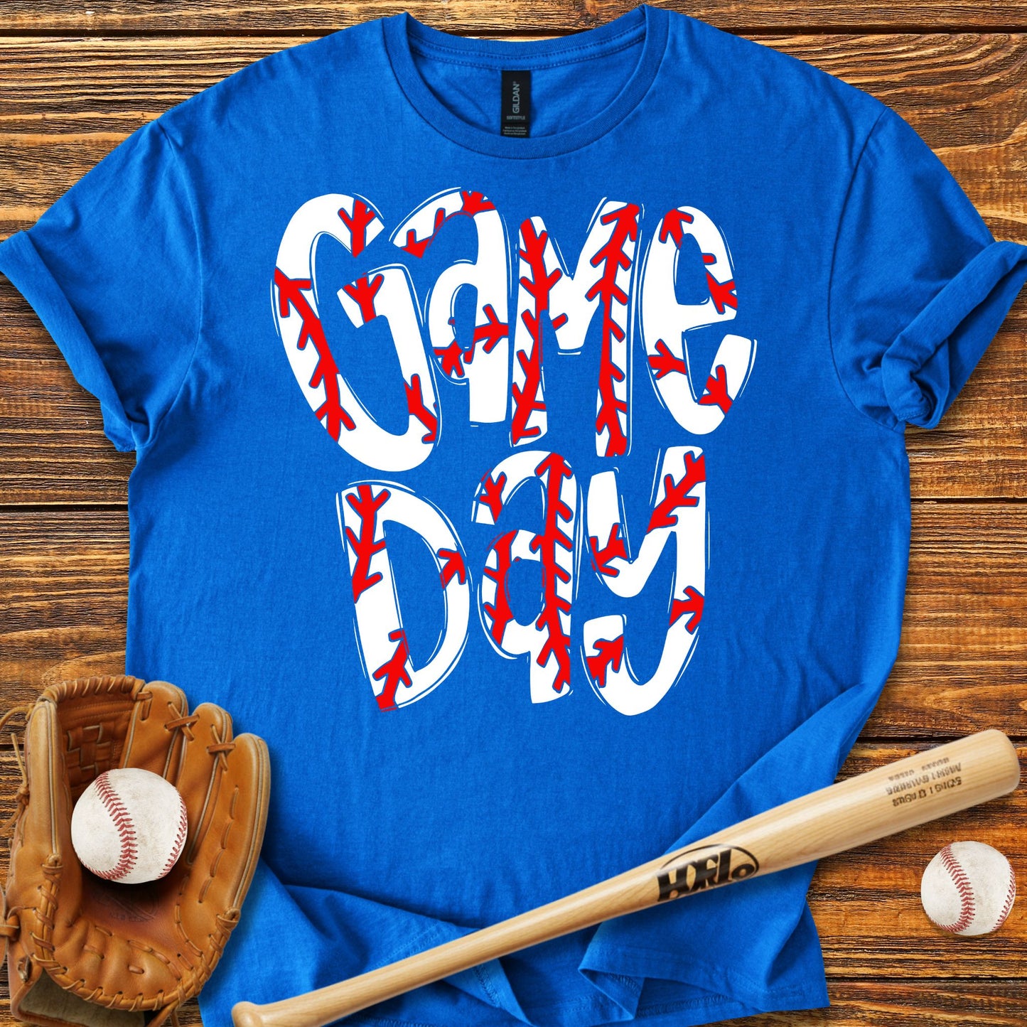 Game Day Baseball Adult T-Shirt