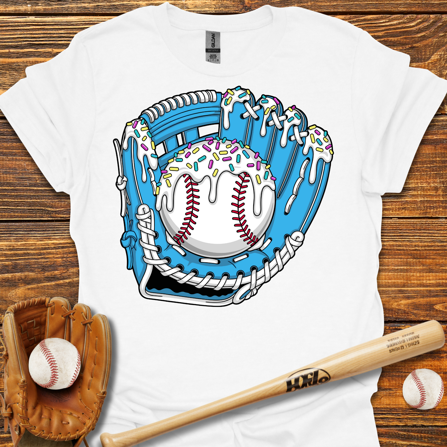 Drip Baseball Glove Tee