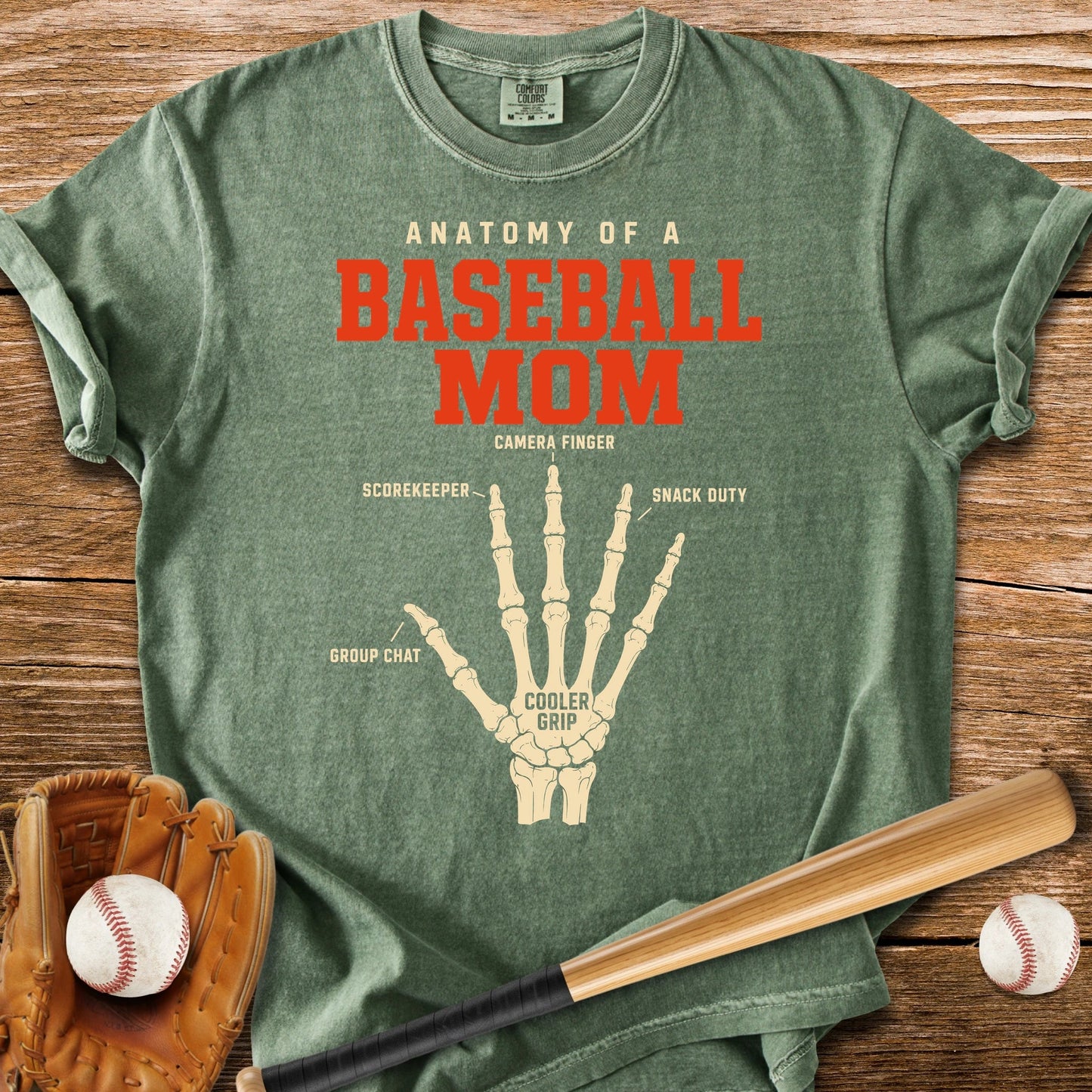 Anatomy Of A Baseball Mom - HomeRun PrintsComfort Colors