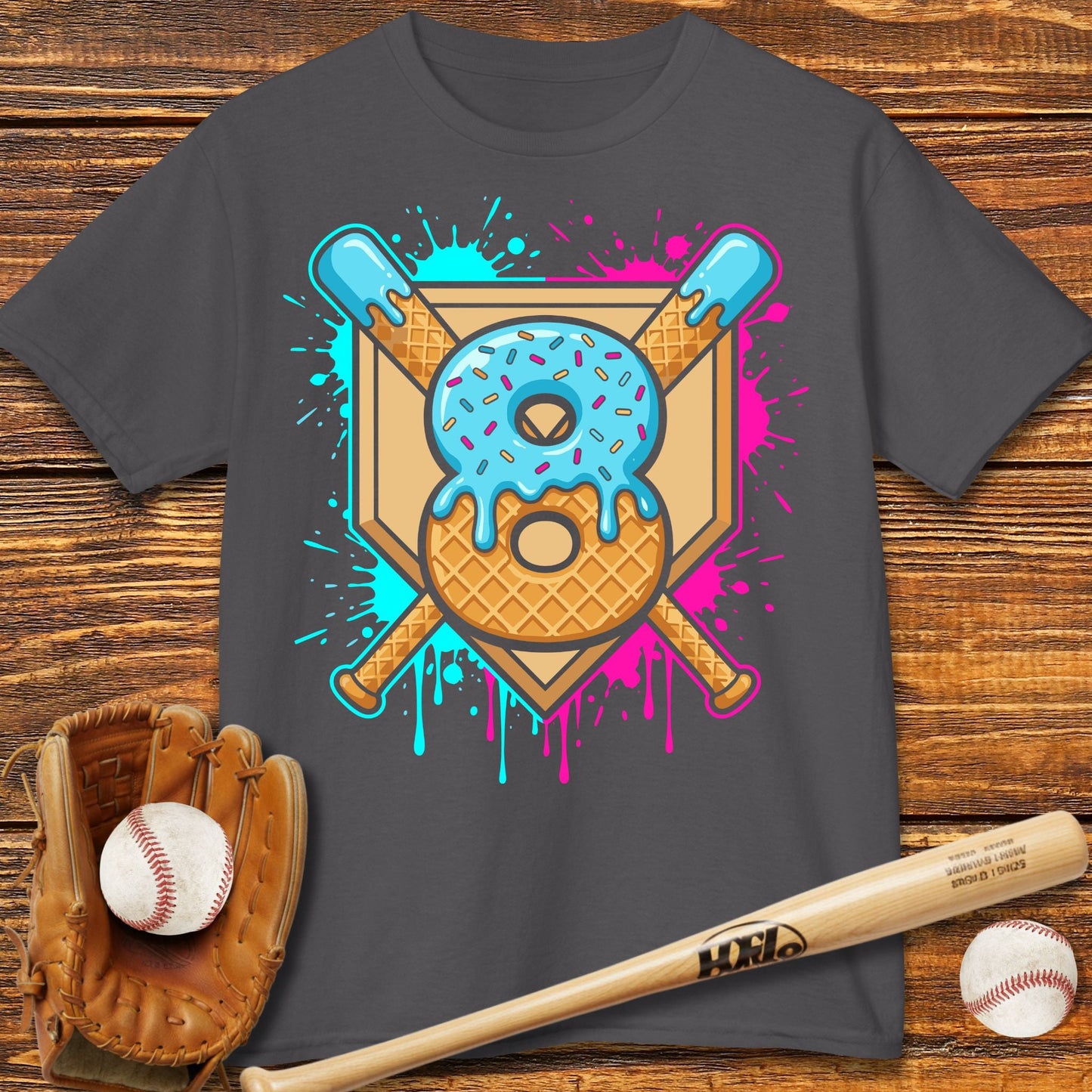 Baseball 8 Birthday Kids T-Shirt - HomeRun PrintsKids clothes