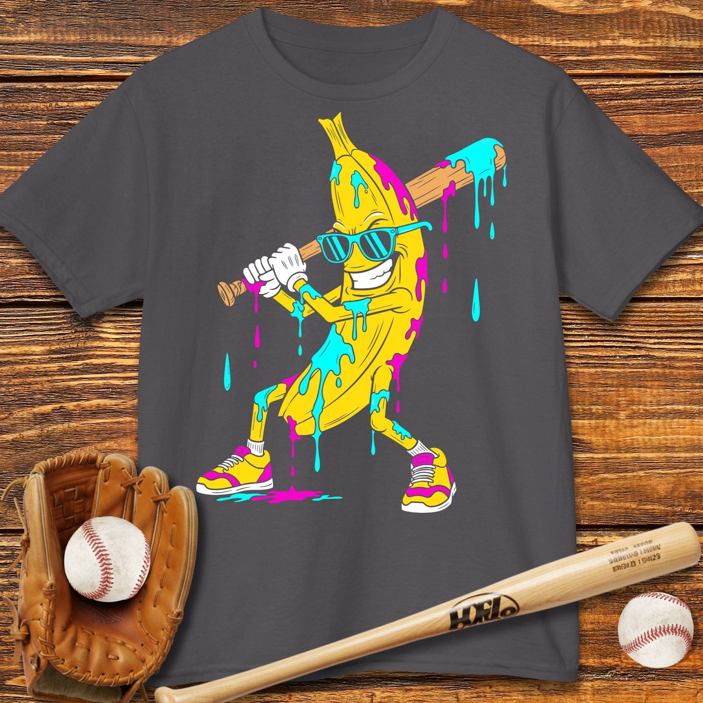 Baseball Banana Drip Kids T-shirt - HomeRun PrintsKids clothes
