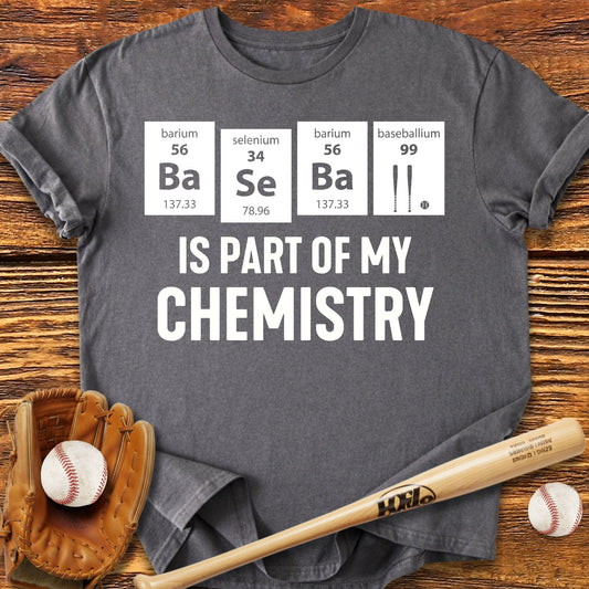 Baseball Chemistry Periodic Table T-Shirt - HomeRun PrintsT-Shirt
