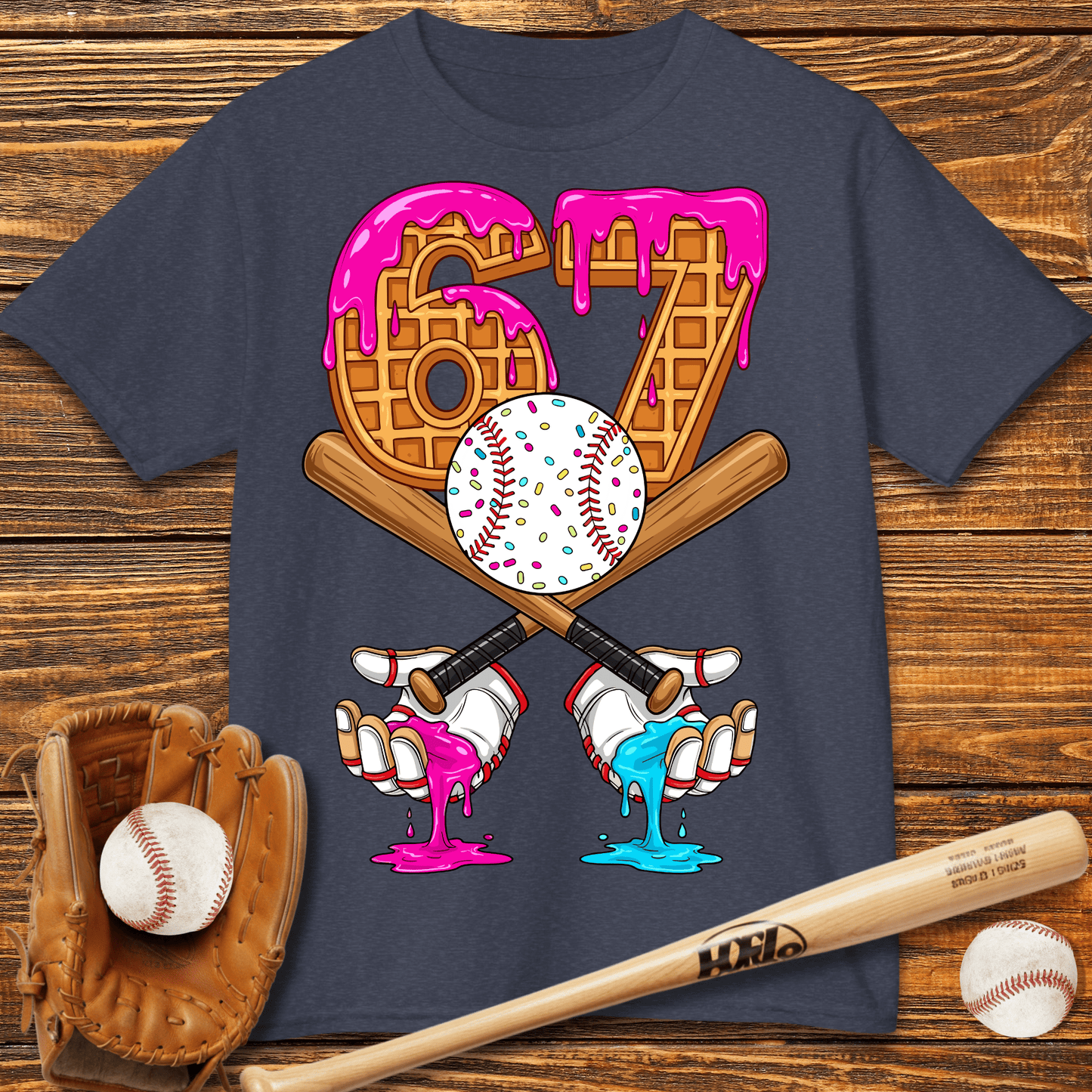 Baseball Drip 67 Kids T-Shirt - HomeRun PrintsKids clothes