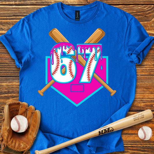 Baseball Drip 67 T-Shirt - HomeRun PrintsT-Shirt