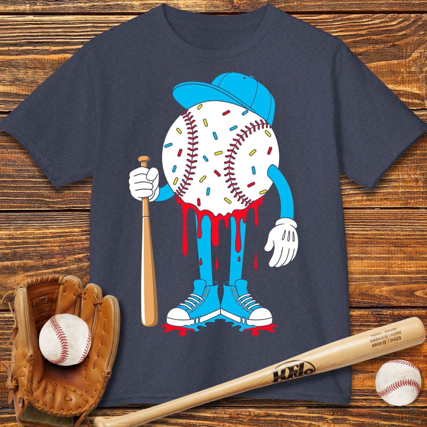 Baseball Drip Kids T-Shirt - HomeRun PrintsKids clothes