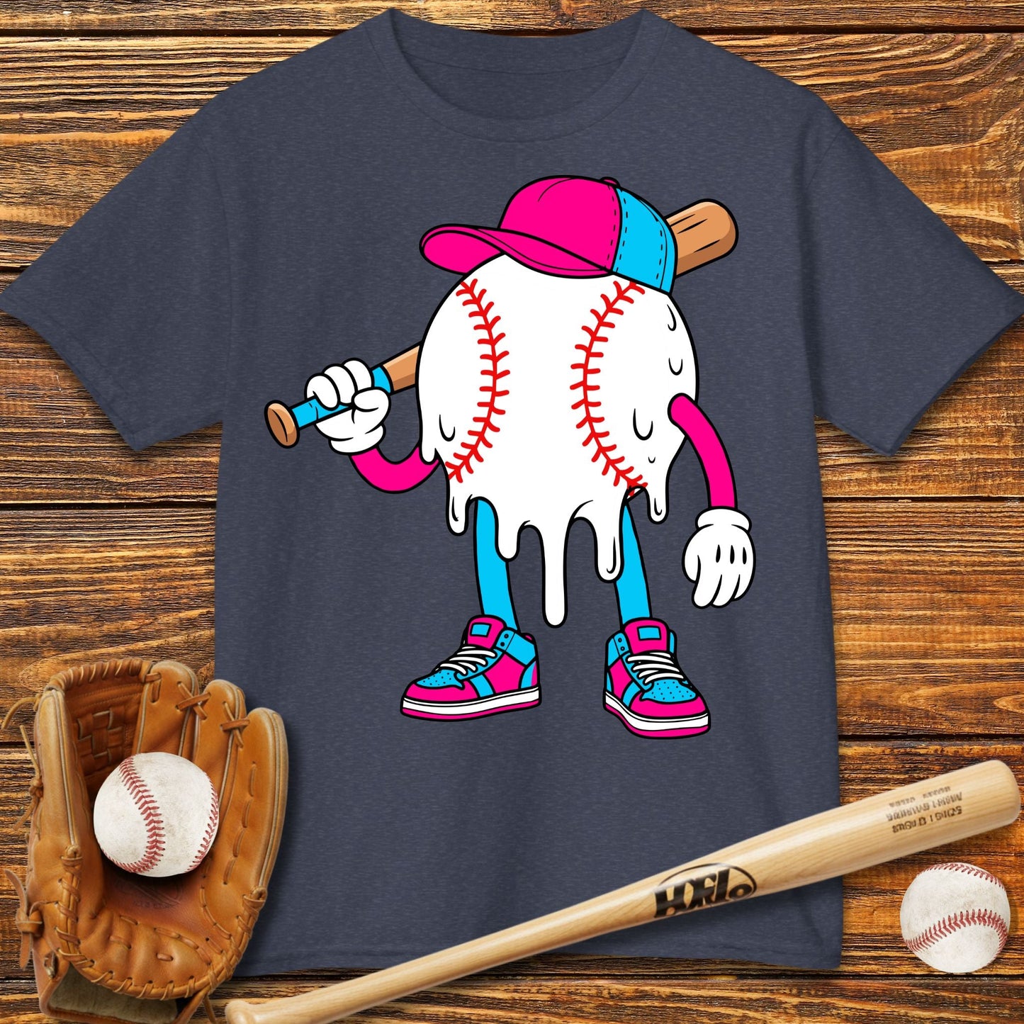 Baseball Drip Kids T-Shirt - HomeRun PrintsKids clothes