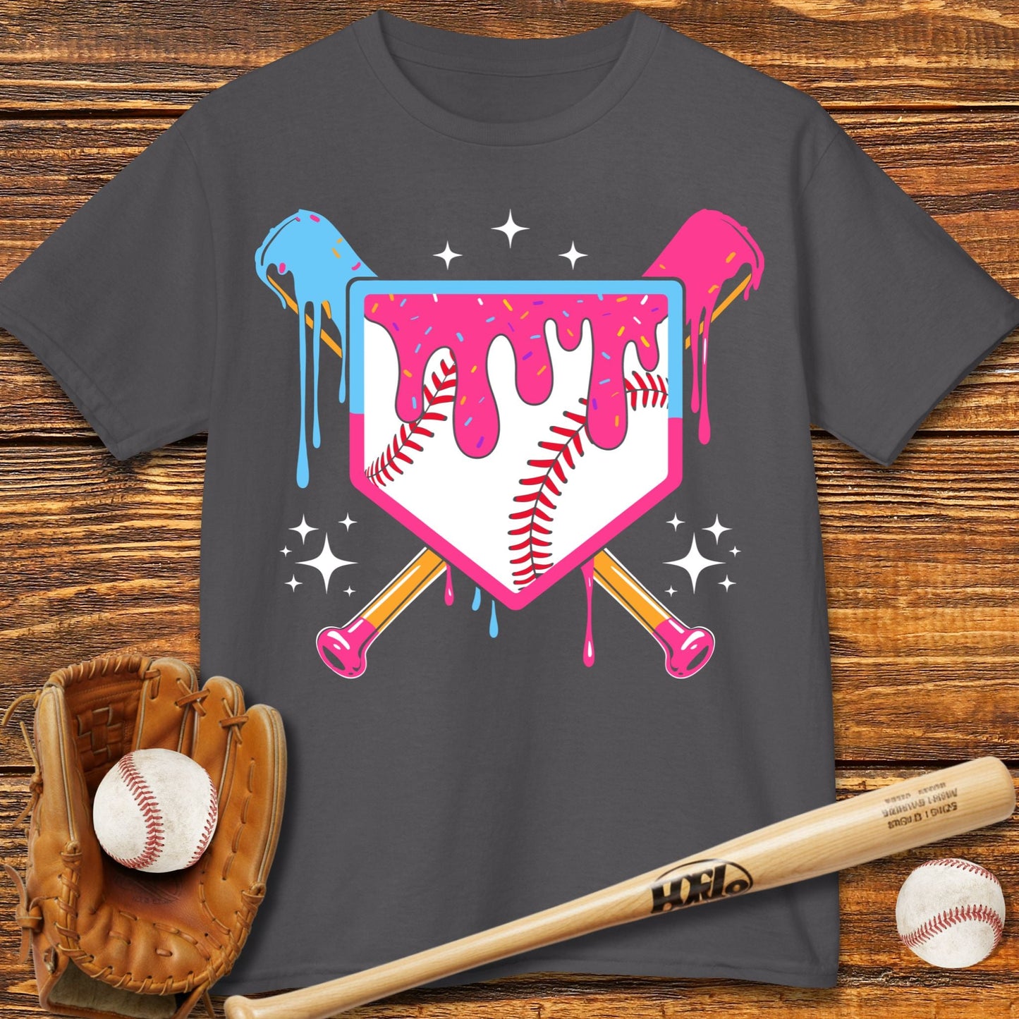 Baseball Drip Kids T-shirt - HomeRun PrintsKids clothes