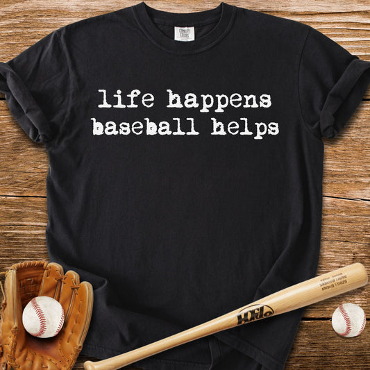 Baseball Fixes Everything T-Shirt - HomeRun PrintsComfort Colors