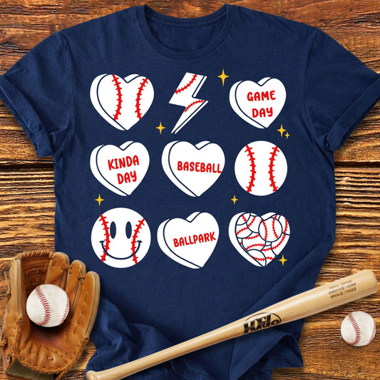 Baseball Heart T-shirt - HomeRun PrintsT-Shirt