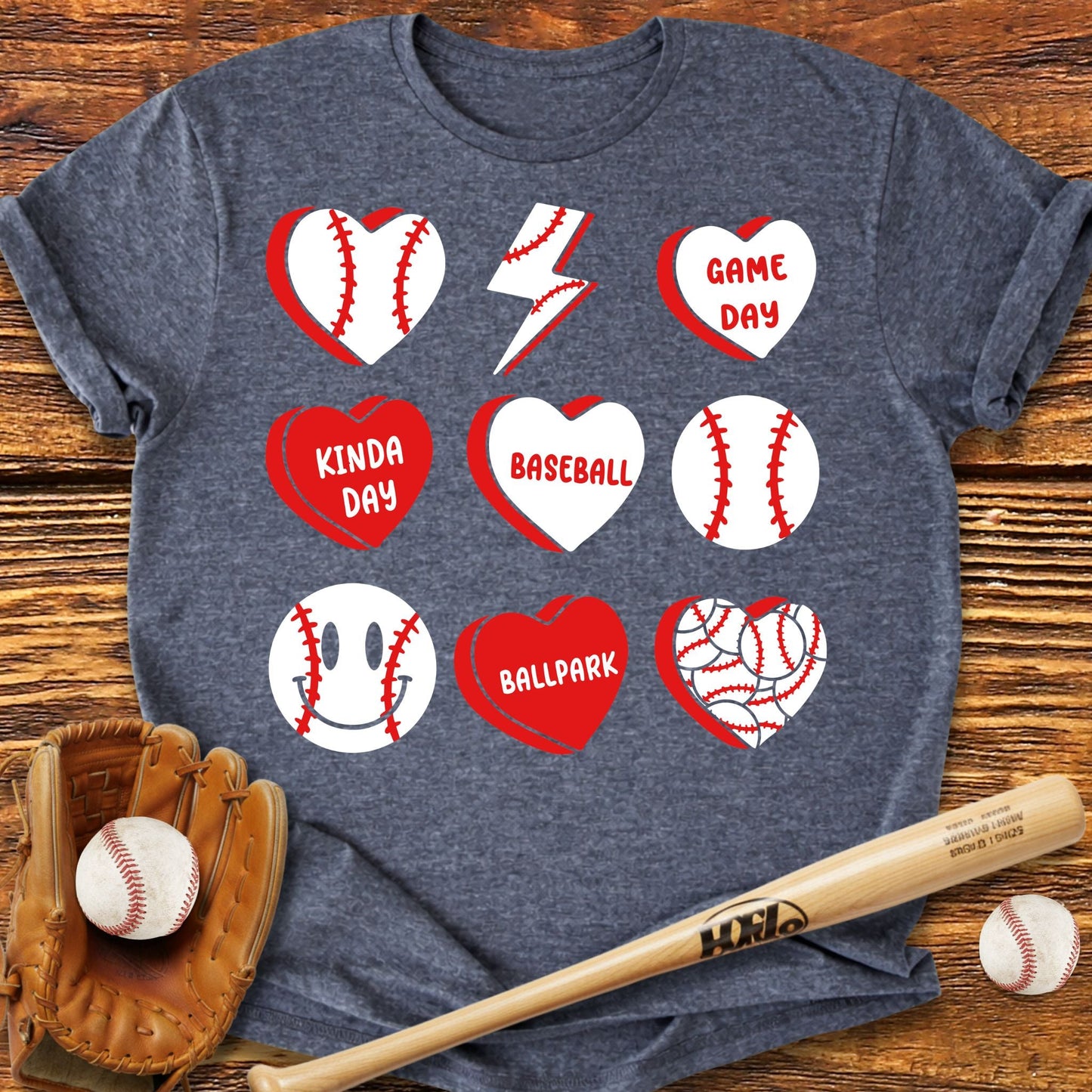 Baseball Heart T-shirt - HomeRun PrintsT-Shirt