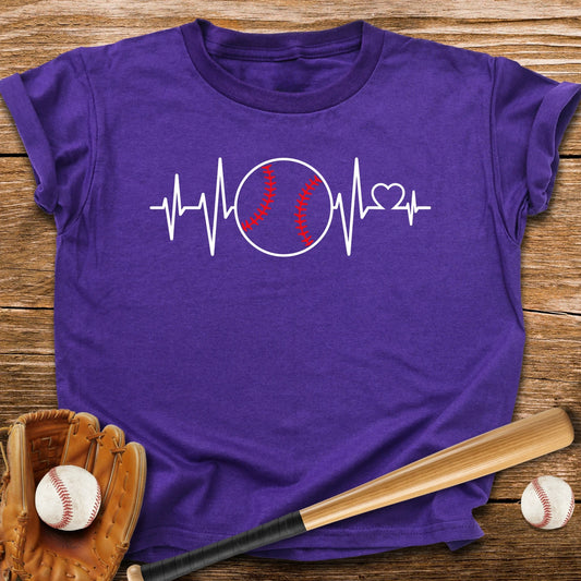 Baseball Heartbeat Youth Tee - HomeRun PrintsKids clothes