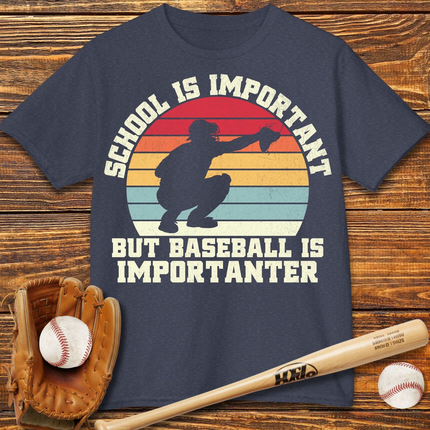 Baseball Is Importanter Kids T-Shirt - HomeRun PrintsKids clothes