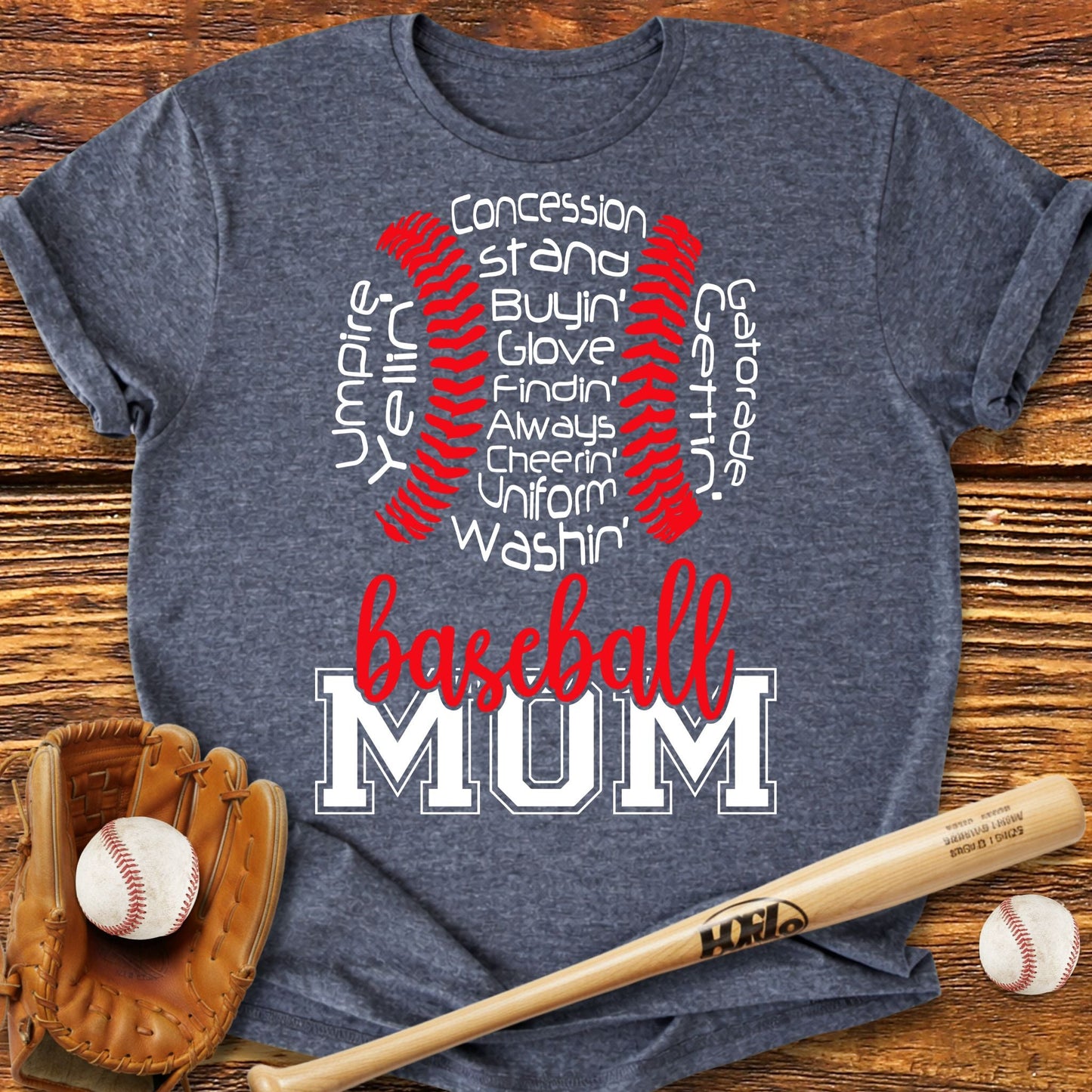 Baseball Mom T-shirt - HomeRun PrintsT-Shirt