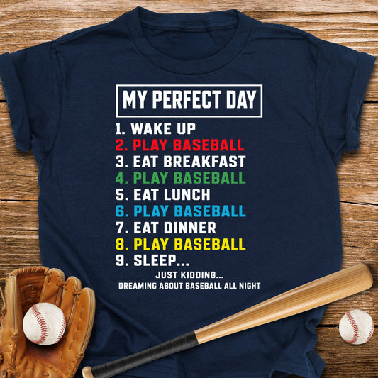 Baseball Perfect Day Youth Tee - HomeRun PrintsKids clothes