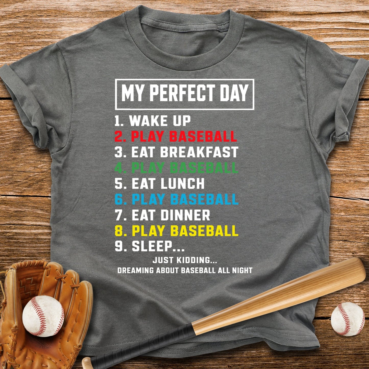 Baseball Perfect Day Youth Tee - HomeRun PrintsKids clothes