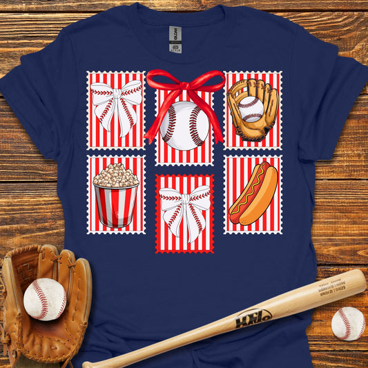 Baseball Stamps T-Shirt - HomeRun PrintsT-Shirt