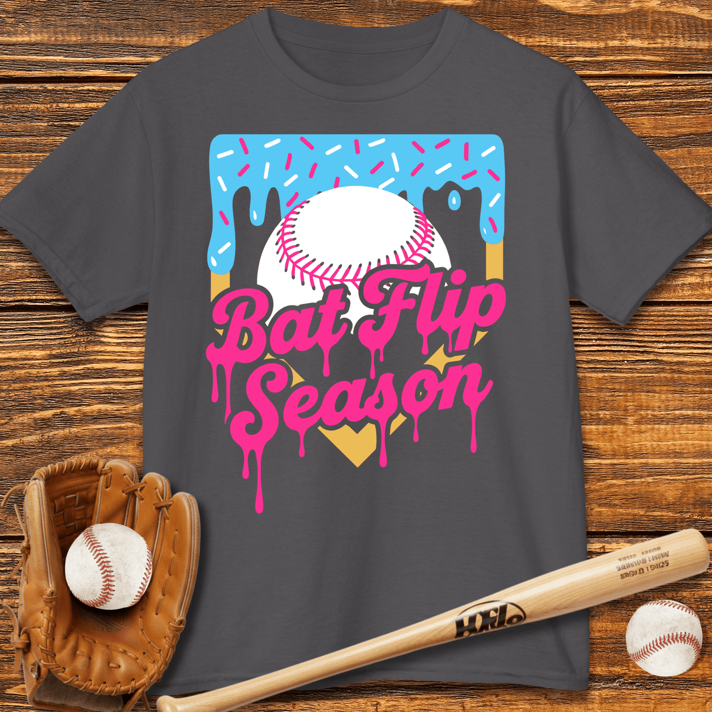 Bat Flip Season Kids T-shirt - HomeRun PrintsKids clothes
