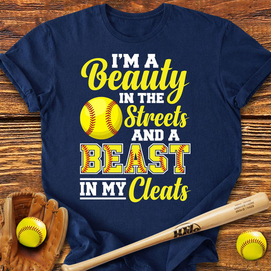 Beast In My Cleats Softball T-Shirt - HomeRun PrintsT-Shirt