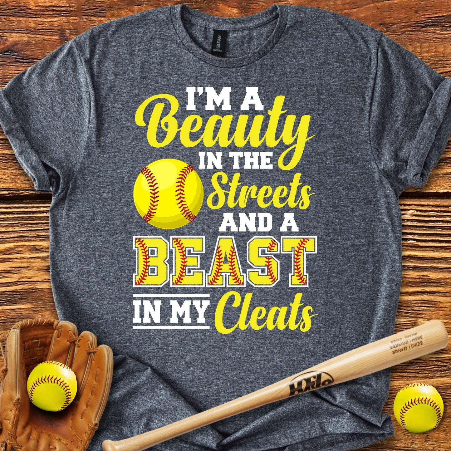 Beast In My Cleats Softball T-Shirt - HomeRun PrintsT-Shirt